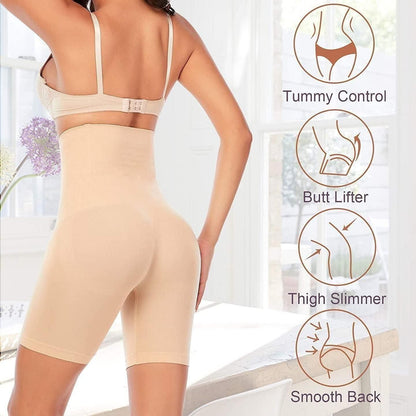 4-in-1 Women’s High Waist Tummy & Thigh Body Shaper