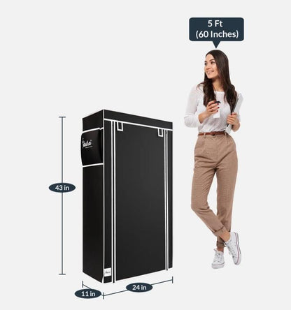 Collapsible Wardrobe Cabinet and Shoe Rack