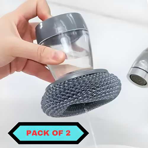 Kitchen Soap Dispensing Palm Brush