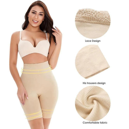 4-in-1 Women’s High Waist Tummy & Thigh Body Shaper